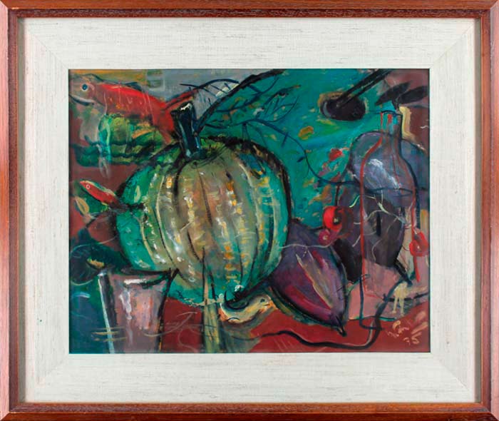 Stilleben mit Melone - Herbert Finster