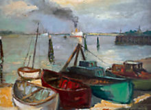 Else Lohmann-Boote am Strand