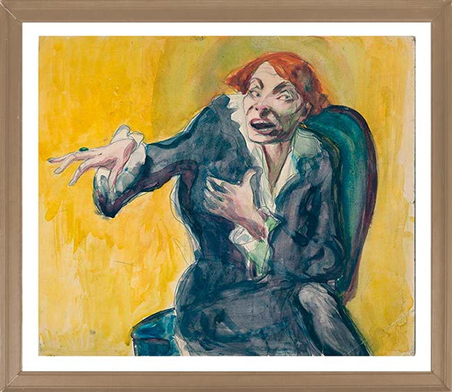 Haack, Frauenbildnis expressiv