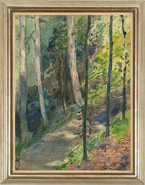 Haack  Waldweg im Sonnenlicht